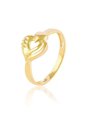18kt Gold Heart Ring for Eternal Love 