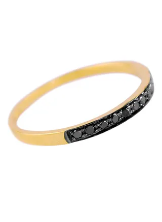 18K Gold Diamond Band Ring 0.1 Carat 