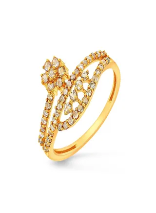 22 Carat 916 Purity Yellow Gold Uncut Diamond Ring EGNPRE468RN1Y14 For Women 