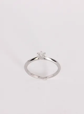 Ring, G/H Color, VS/SI Clarity, 18KW, 1D 