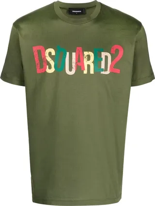 logo-print cotton T-shirt