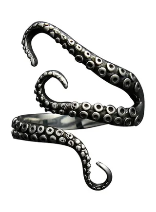 Titanium Deep Sea Octopus Ring 
