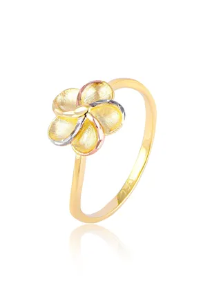 18k Gold Flower shape Ring 