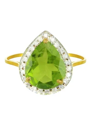 18 Karat Gold 0.12Ct Diamond Studded Ring 