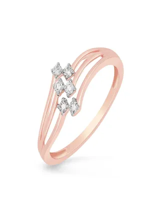 Malabar Gold and Diamonds 18 Carat 750 Purity Diamond Ring MGNAFD029RN1RVVSVS-GH13 