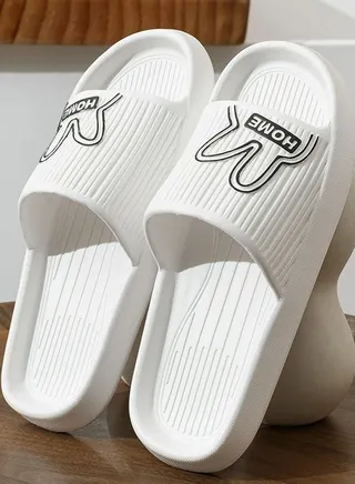 New anti slip flat bottom slippers white 