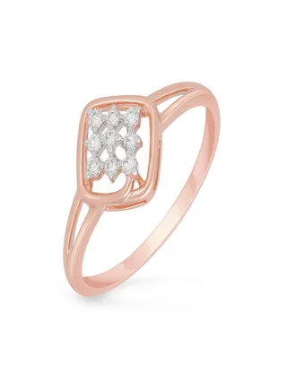 Malabar Gold and Diamonds 18 Carat 750 Purity Diamond Ring MNAAFD033RN1RSI-GH15 