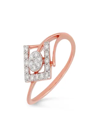 Malabar Gold and Diamonds 18 Carat 750 Purity Diamond Ring MGNBSC2818RN1RVVSVS-GH13 