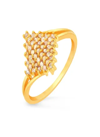 22 Carat 916 Purity Yellow Gold Uncut Diamond Ring EGNPRE174RN1Y14 For Women 