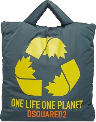 One Life One Planet padded shopping bag