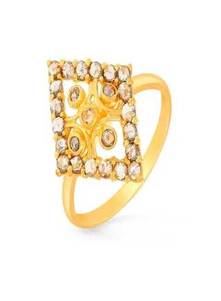22 Carat 916 Purity Yellow Gold Uncut Diamond Ring EGNREG652RN1Y14 For Women 