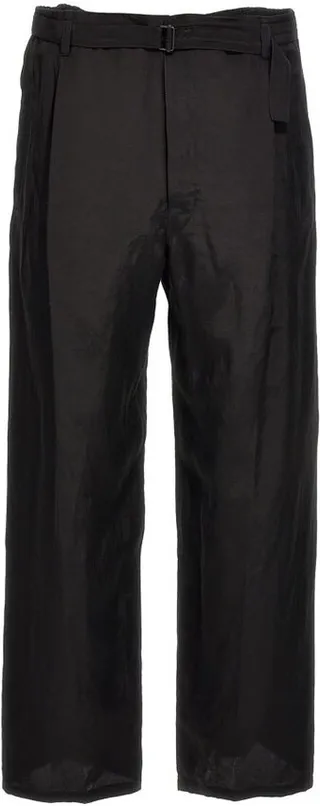 Lemaire Belted Straight Leg Pants