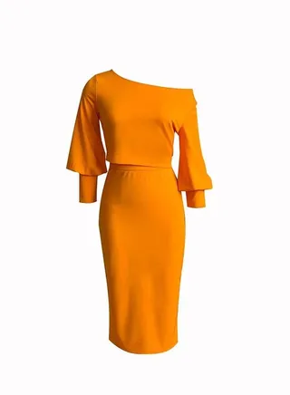 Women's Fashion Solid Color Suit Yellow 