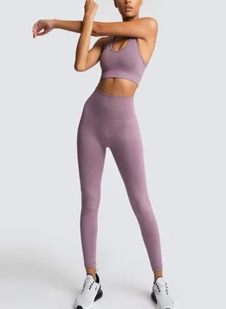 2-Piece Top And Bottom Set purple 
