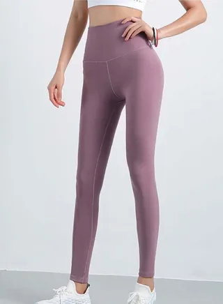 High Rise Stretch Leggings Pink 