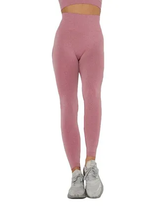 Solid High Rise Leggings Pink 