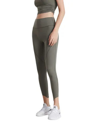 Solid Sports Leggings Green 