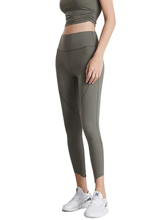 Solid Sports Leggings Green 