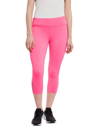 Mid-Rise Crop Leggings Pink 