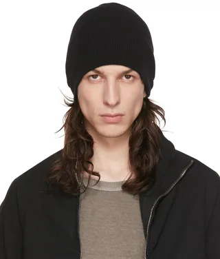 Boris Bidjan Saberi Black Handknit Beanie