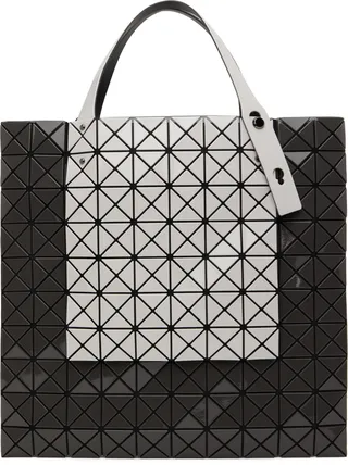 Bao Bao Issey Miyake Gray Prism Kangaroo Tote