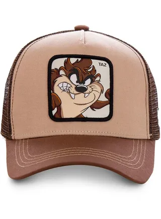 Looney Tunes Taz 1A Unisex Adult Trucker Cap Brown 