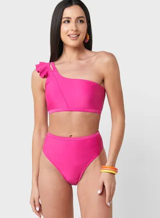 Ruffle Detail Bikini Set