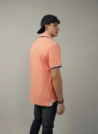 AE Logo Flex Pique Polo Shirt 