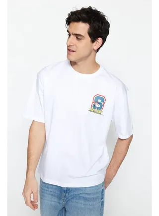 Man T-Shirt White 