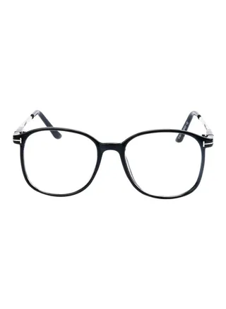Fashion Square Metal Frame Lens Eyeglasses 