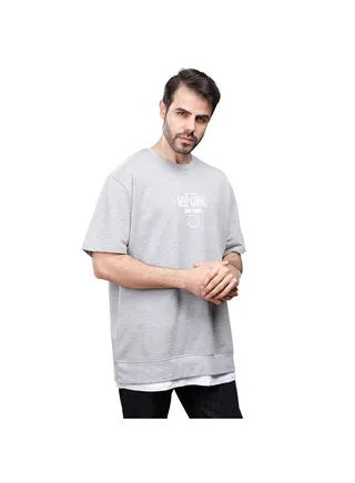 Coup Printed T-Shirt For Men - loose Fit Fit - Grey 