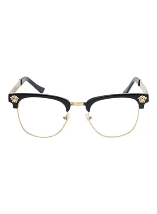 unisex Half Frames Flat Mirror Glasses 