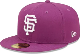 Men's New Era Grape San Francisco Giants Logo 59FIFTY Fitted Hat
