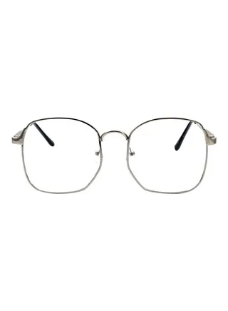 Men's Fashion Square Metal Frame Eyeglasses Rim  Lens Glasses 