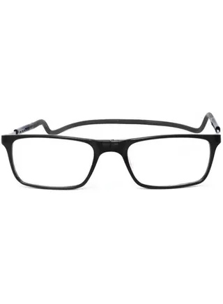 Generic | Magnetic Hanging Neck Reading Eye Glasses | Resin Anti-Blue Lens, Foldable | Long Leg Telescopic Headstock | for Men and Women | TR90 Material |  +0.50 Degree | Black 