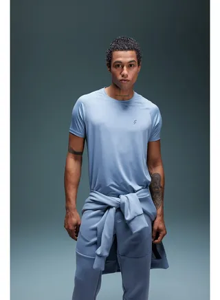 Man Standart Fit Crew Neck Short Sleeve Knitted T-Shirt 