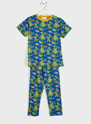 Boys All Over Printed T-Shirts And Pyjama Sets