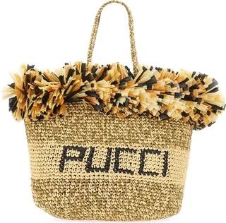 Fringed Tote Bag With Logo