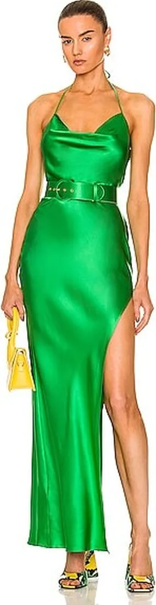 NICHOLAS Lucinda Gown in Green