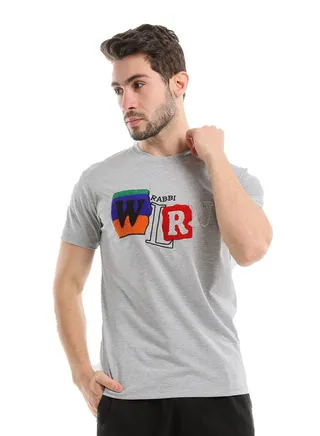 White Rabbit Front  Stitched Patch Tee 