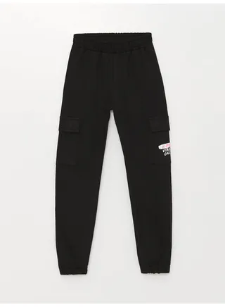 Elastic Waist K-Pop Printed Girl Jogger Sweatpants 