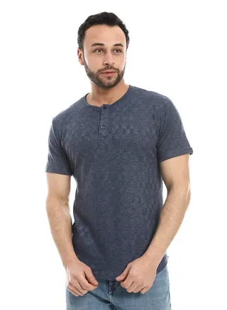Mens T- Shirt With Half Sleeves And Round Neck 