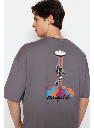 Man T-Shirt Gray 