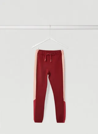 Adjustable Waistband Slim Fit Sweatpants Cabernet 