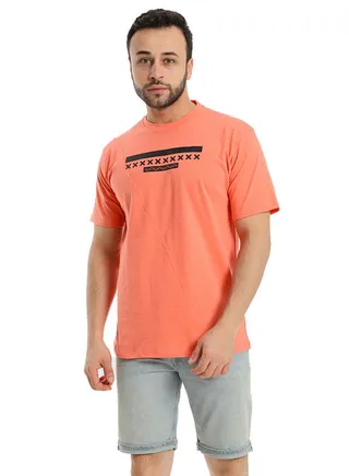 White Rabbit Slip On Heather Peach Short Sleeves Black 