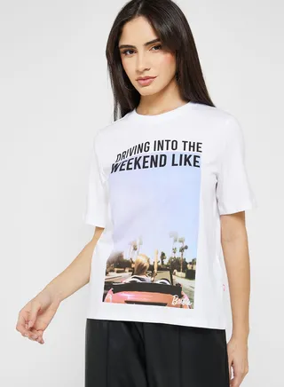 Crew Neck Graphic T-Shirt 
