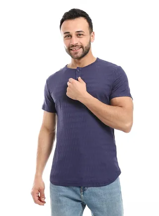 Mens T- Shirt With Half Sleeves And Round Neck 