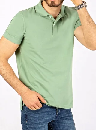 Men's Polo T-shirt -Mint Green 