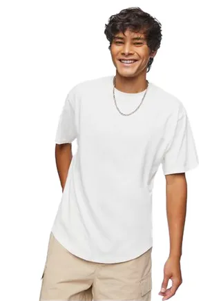 Scoop-Hem Crew Tee 