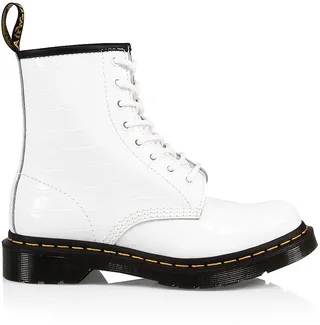 1460 Croc-Embossed Patent Leather Boots